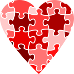Heart jigsaw (version 2)